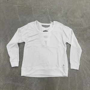 Balance Collection White Long Sleeve Top Size Small